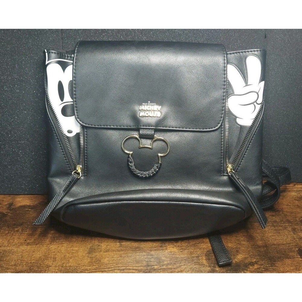 Bioworld Disney Mickey Mouse Black Medium Backpack / Purse